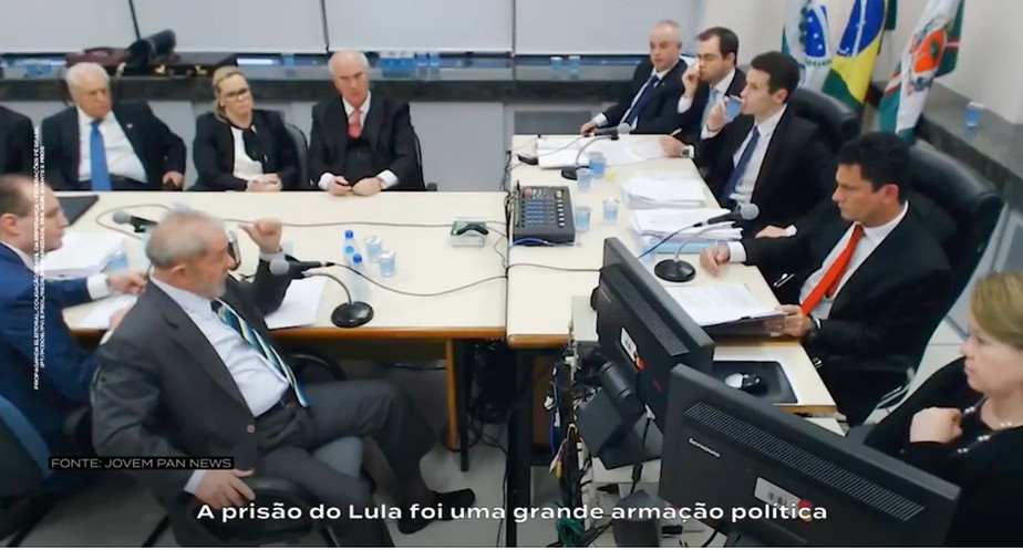 Trecho de programa eleitoral de Lula mostra depoimento para Sergio Moro