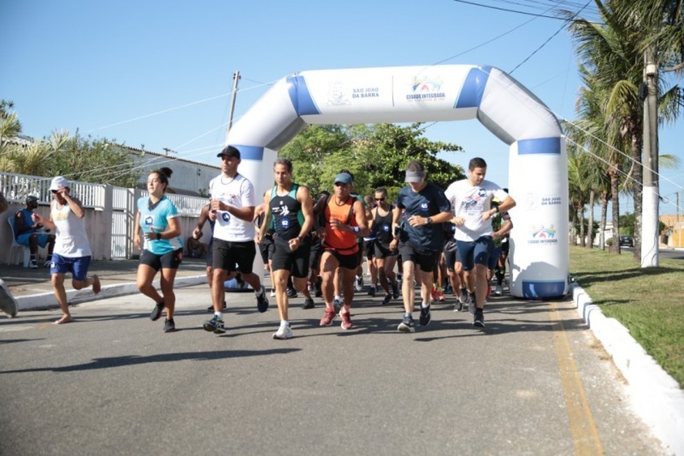 Tradicional corrida rústica da Festa de Nossa Senhora da Penha, em São João da Barra — Foto: Prefeitura de São João da Barra