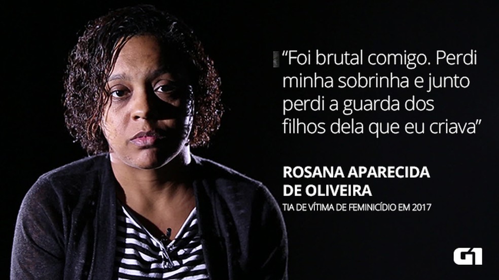 Rosana Oliveira: tia de Paloma Santos, vítima de feminicídio morta na frente dos filhos em 2017 — Foto: Marcos Serra Lima