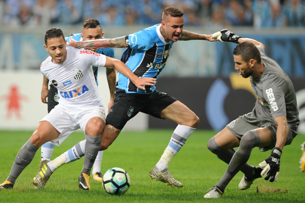 Grêmio e Santos empatam em Porto Alegre (Foto: Wesley Santos/Agência PressDigital)