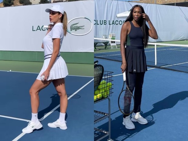 Mari Gonzalez tem aula de tênis com Venus Williams (Foto: Reprodução/Instagram)
