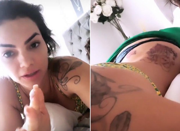 Kelly Key retira tatoos (Foto: Reprodução/Instagram)