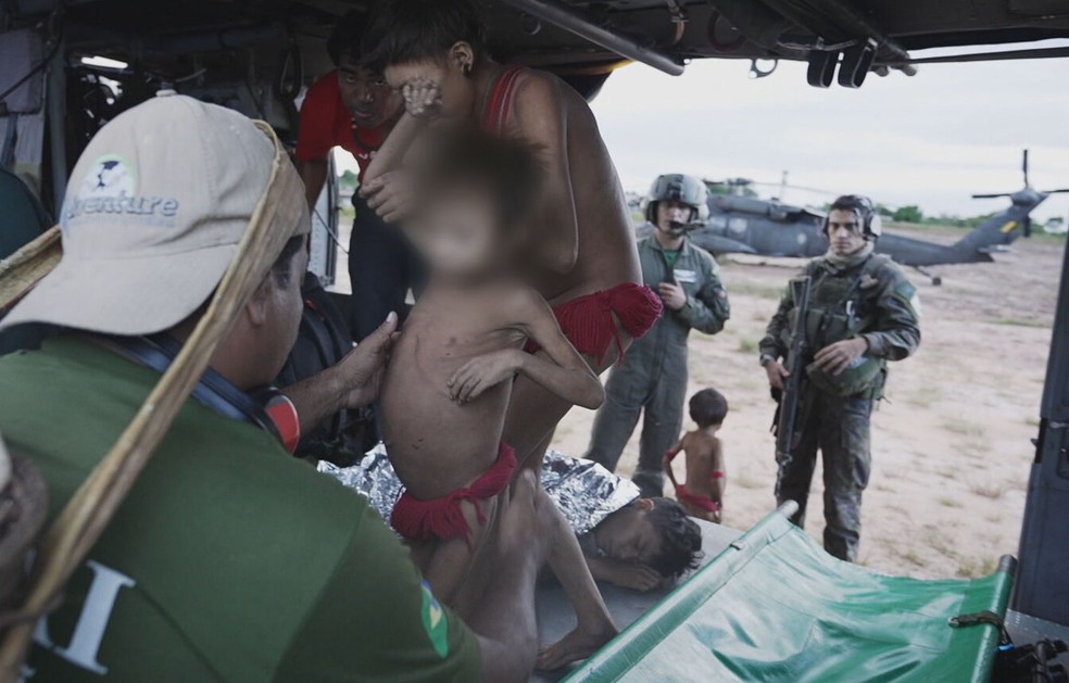 A situação mais grave está na parte norte, onde está a maior concentração de garimpo no Território Yanomami — Foto: Paulo Zero