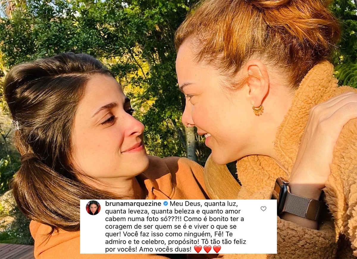 Famosos parabenizam Fernanda Souza pelo namoro: Quanta beleza e amor em uma foto