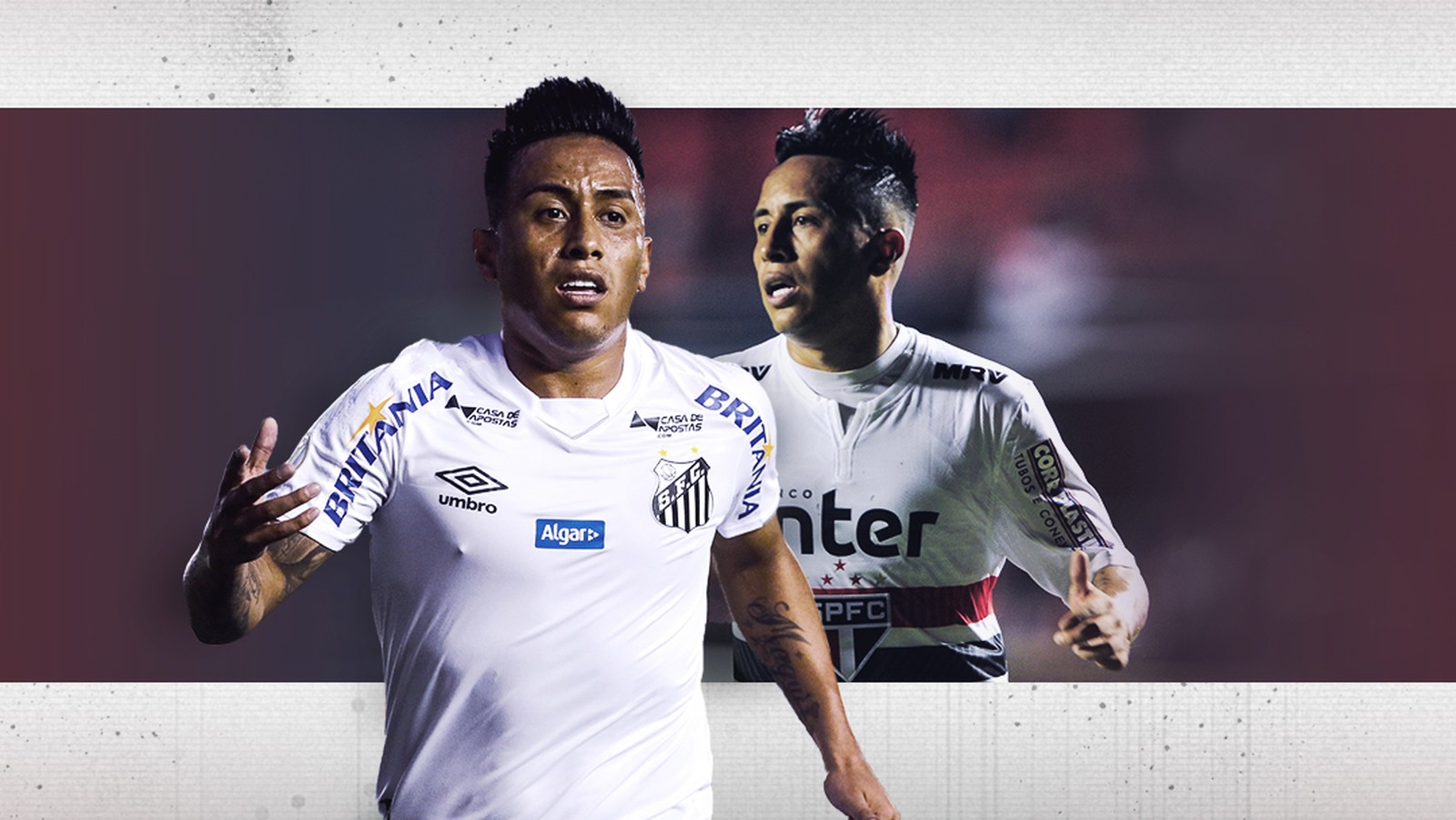 Cueva acumula mais problemas do que bom futebol pelos rivais Santos e São Paulo