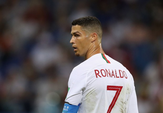 Cristiano Ronaldo durante jogo de Portugal e Uruguai durante a Copa do Mundo 2018 (Foto: Francois Nel/Getty Images)