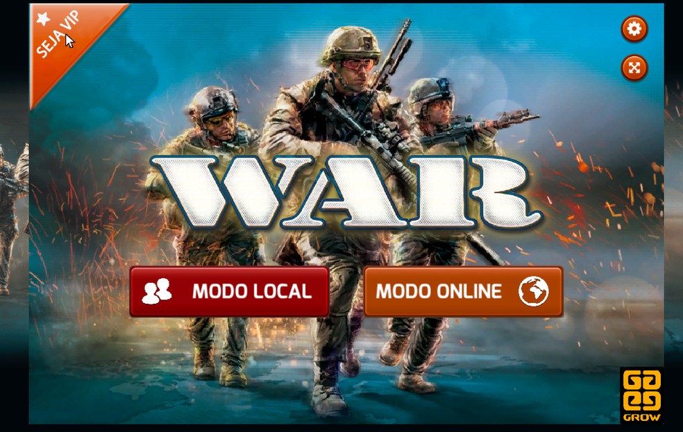 War Online é um dos jogos de tabuleiro multiplayer — Foto: Reprodução/Felipe Vinha