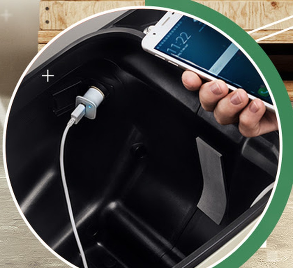 Outra novidade será tomada de 12V (Foto: Divulgação)