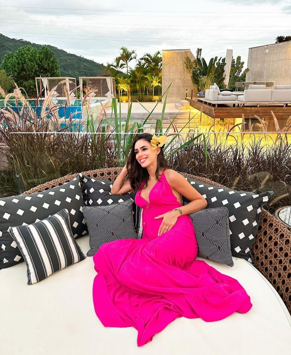 Grávida de Neymar, Bruna Biancardi prepara Chá Revelação — Foto: Instagram