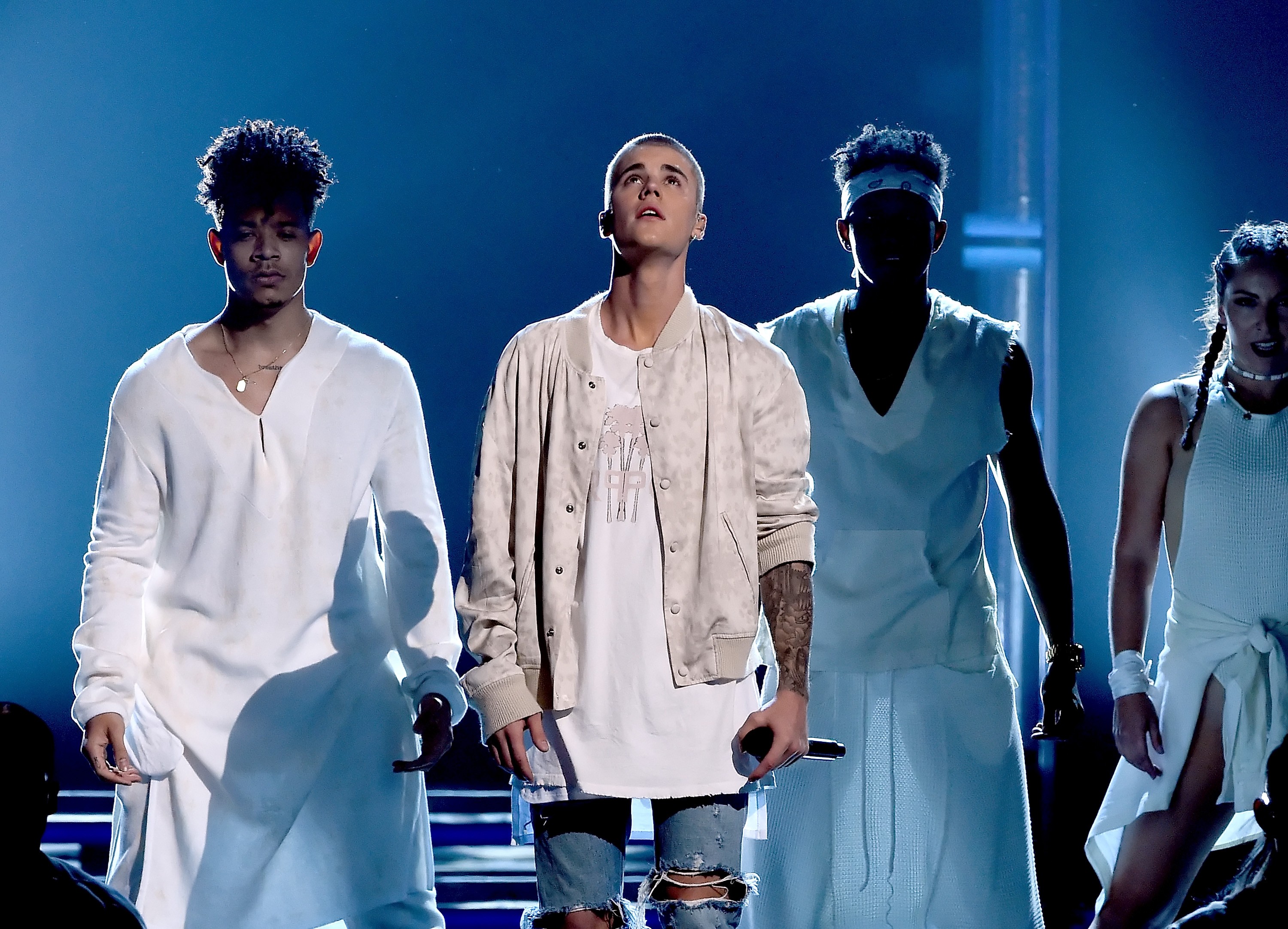 Justin Bieber durante sua apresentação no Billboard Awards 2016 (Foto: Getty Images)