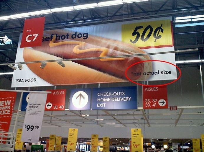 Em destaque: 'Não é o tamanho real'... Ufa!