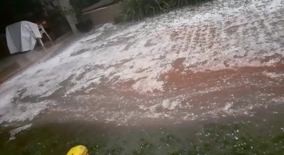 Segundo a Somar, os ventos chegaram a 79,6 km/h em Foz — Foto: Roberto Wolfart/RPC