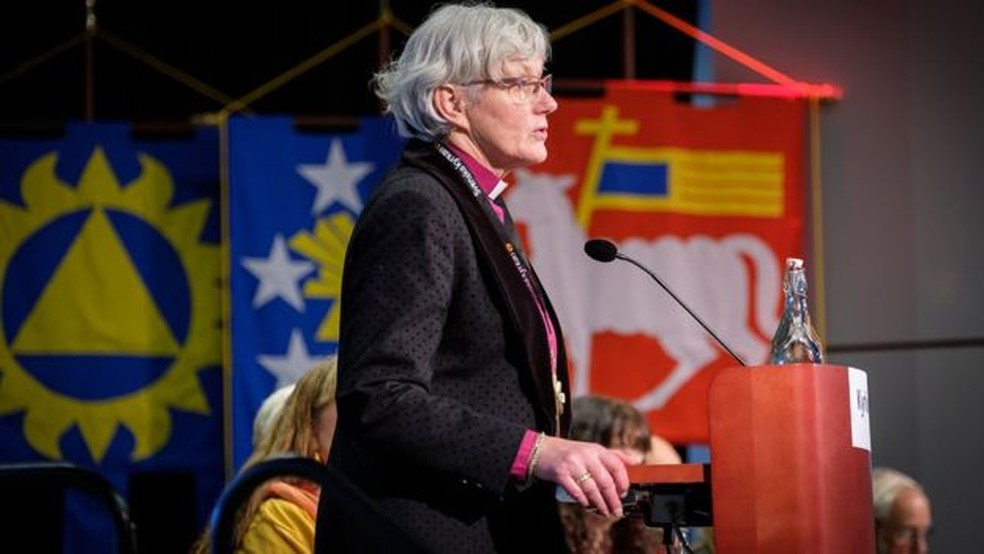 Arcebispa da Suécia, Antje Jackelén, foi a primeira mulher a ocupar o cargo, em 2013  (Foto: Magnus Aronson/Svenska kyrkan)