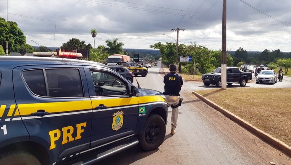 13 motoristas foram presos em rodovias federais de MT — Foto: PRF/Divulgação