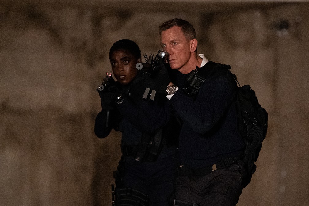 Lashana Lynch e Daniel Craig em '007 - Sem tempo para morrer' — Foto: Divulgação