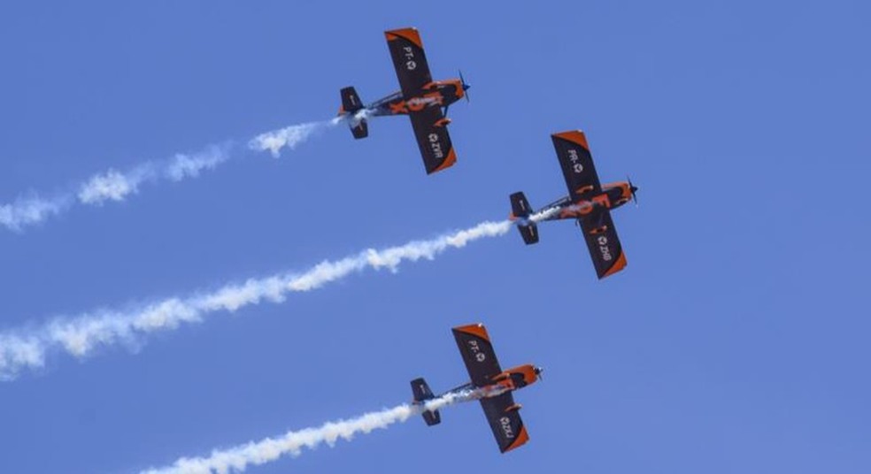 Esquadrilha de acrobacias aéreas fará apresentação — Foto: Divulgação