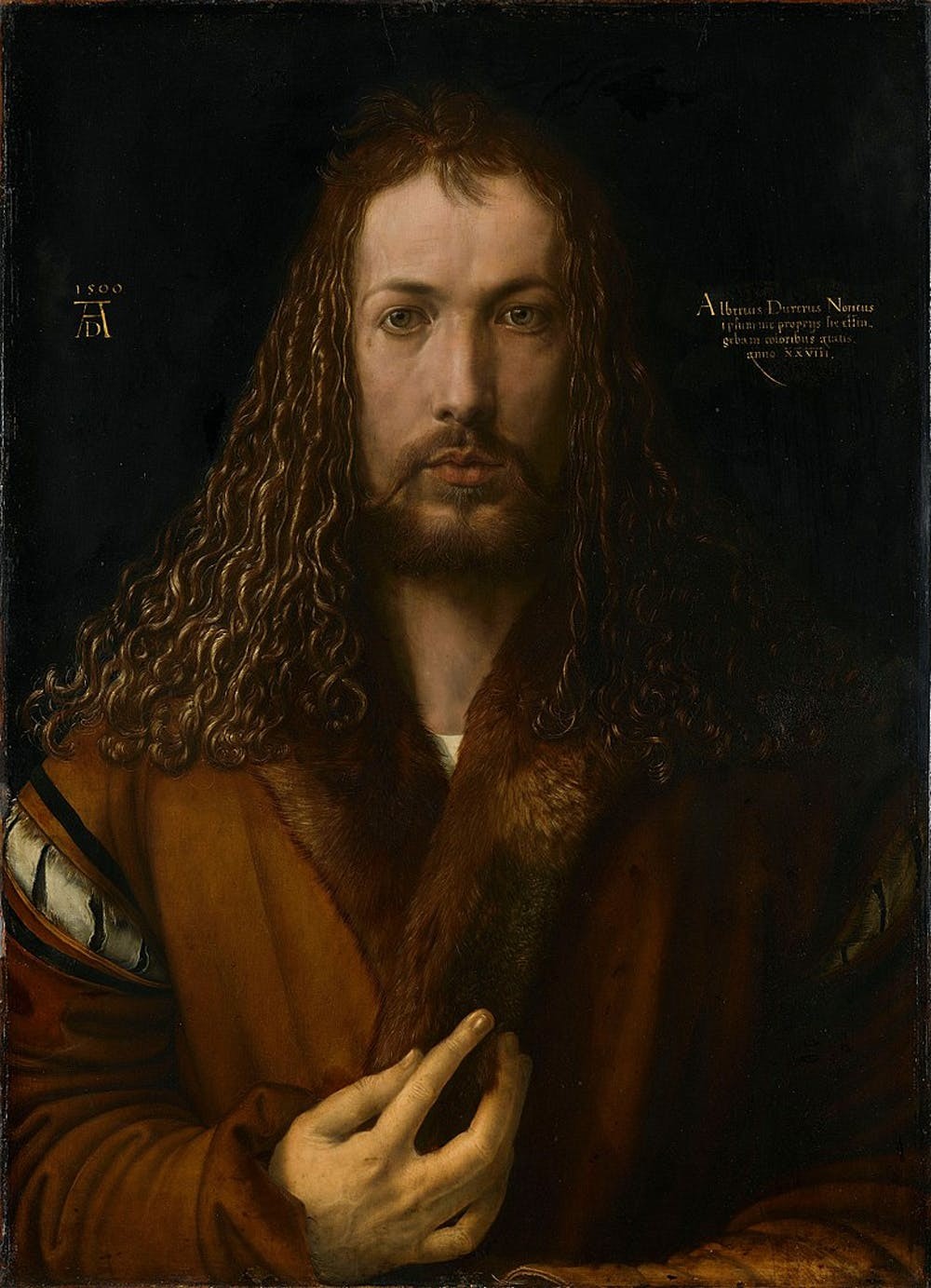 Autorretrato, de Albrecht Dürer, 1500. (Foto: Wikimedia Commons)
