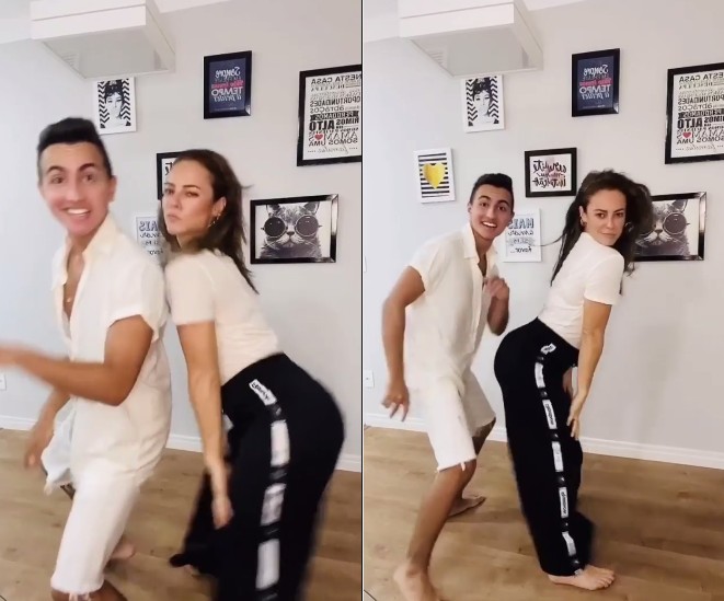 Paolla Oliveira surge dançando funk e arranca elogios em desafio nas redes sociais  (Foto: Reprodução)