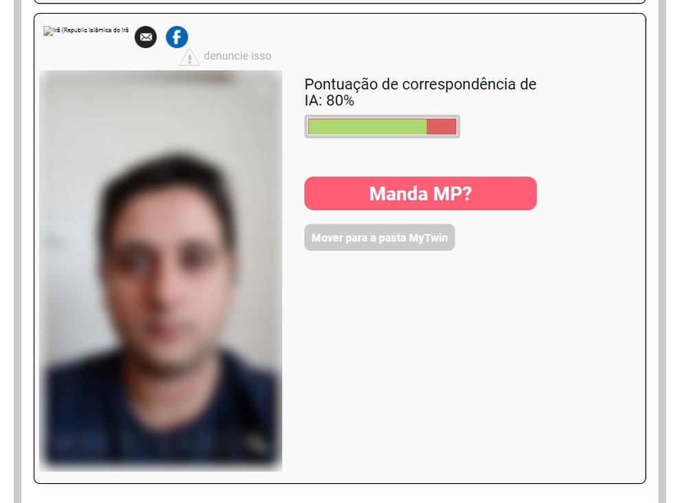 Veja pessoas parecidas com você online — Foto: Reprodução/Rodrigo Fernandes