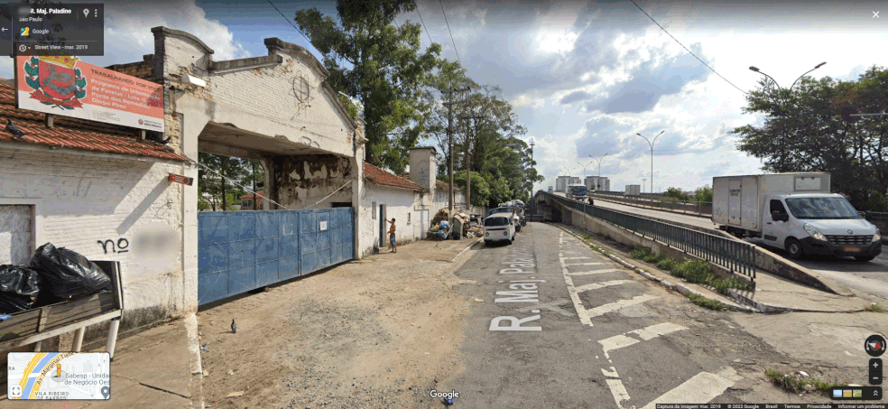 Local onde GCMs atiraram em motorista que atropelou advogado na Zona Oeste de São Paulo — Foto: Reprodução/Google Maps