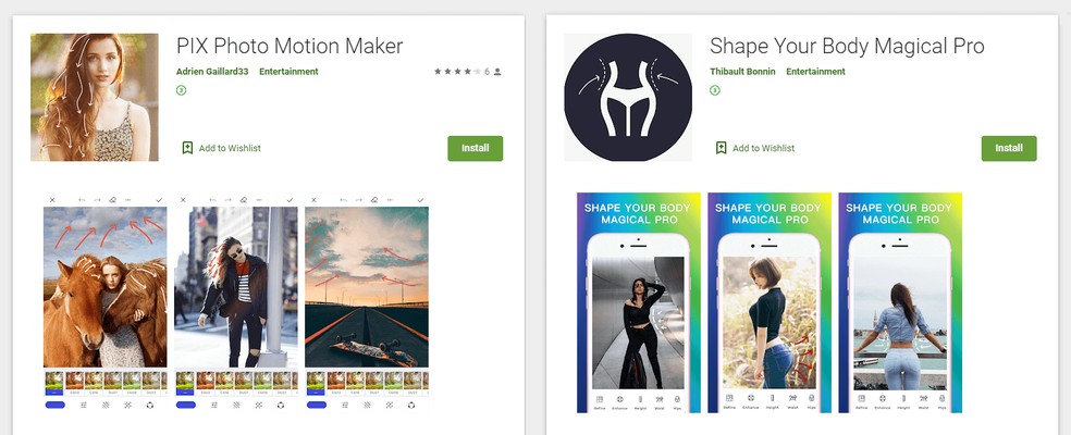  Apps com 'Joker' na Play Store do Google.  — Foto: Reprodução/Dr. Web