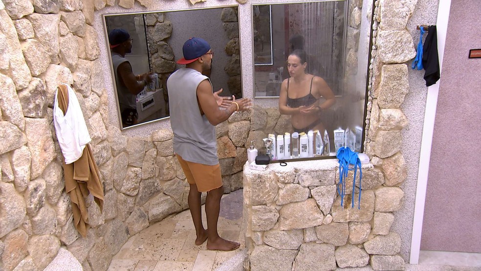 Ricardo comenta situação com Paula no BBB 23 — Foto: Globo