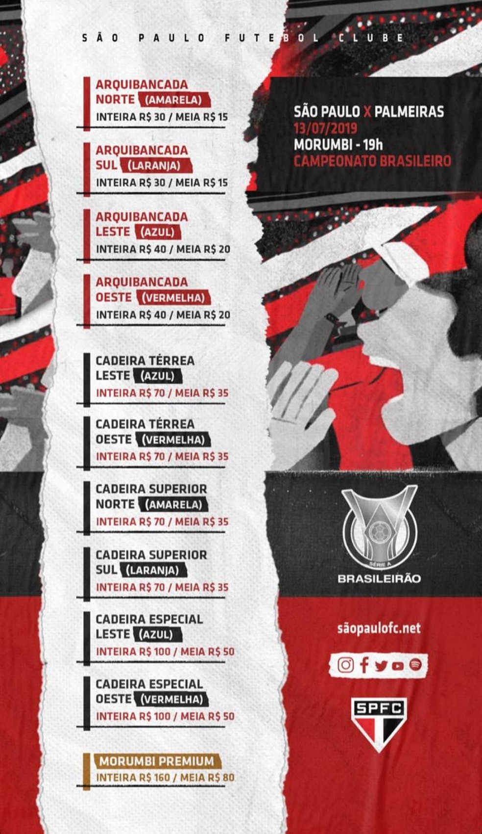 Onde comprar São Paulo x Flamengo?