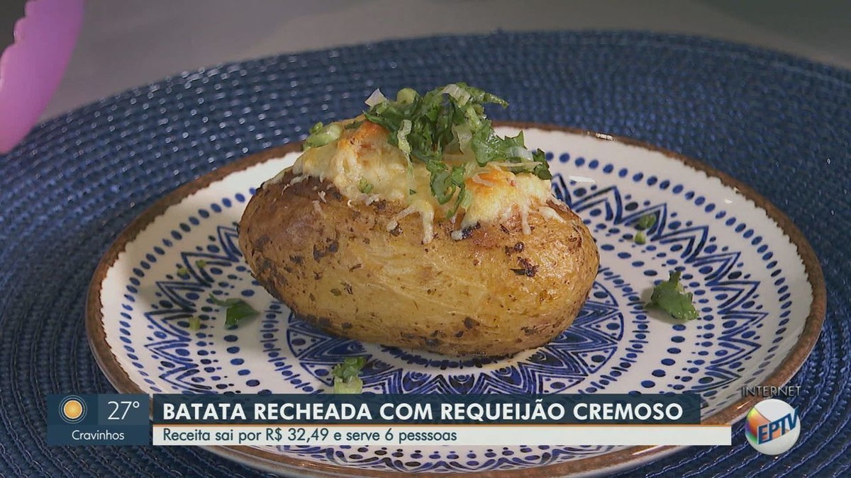 Barato Da Cozinha Aprenda A Fazer Batata Recheada Com Requeij O