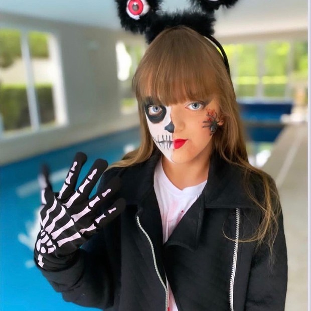 Rafaella Justus com maquiagem temática para o Halloween (Foto: Reprodução/Instagram)