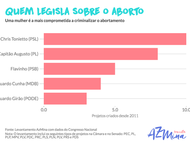 Quem legisla sobre aborto (Foto: Revista AzMina)
