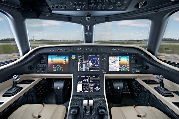 Cockpit do novo Praetor 600 da Embraer (Foto: Divulgação Embraer) Cockpit do novo Praetor 600 da Embraer (Foto: Divulgação Embraer)