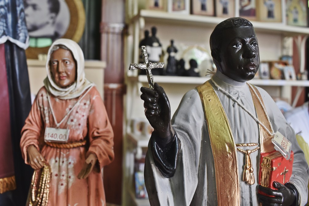 Nhá Chica e Padre Victor têm ligação no Sul de Minas após beatificação — Foto: Fernanda Rodrigues/G1