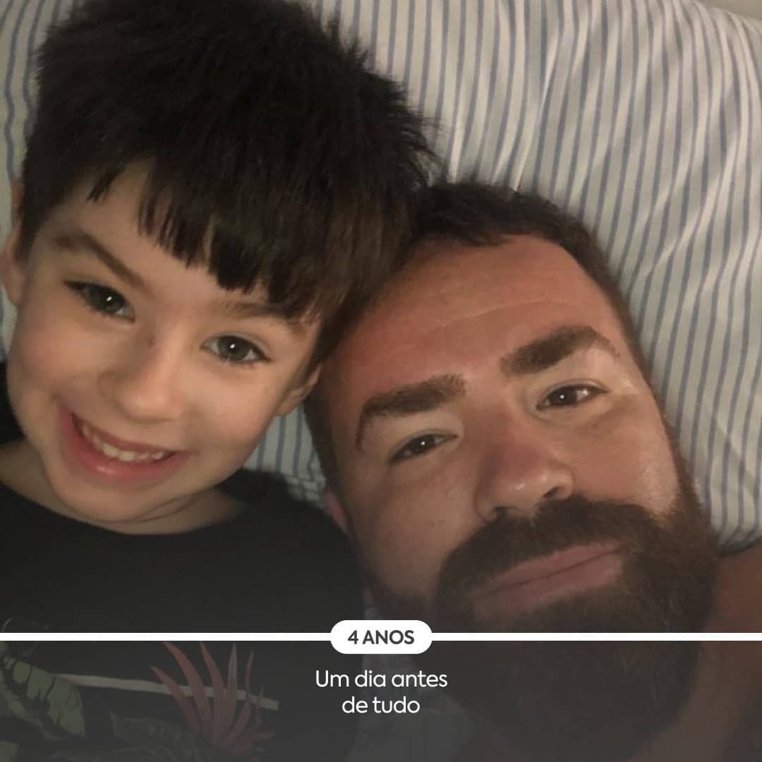 Leniel Borel com o filho, Henry (Foto: Reprodução/Instagram)