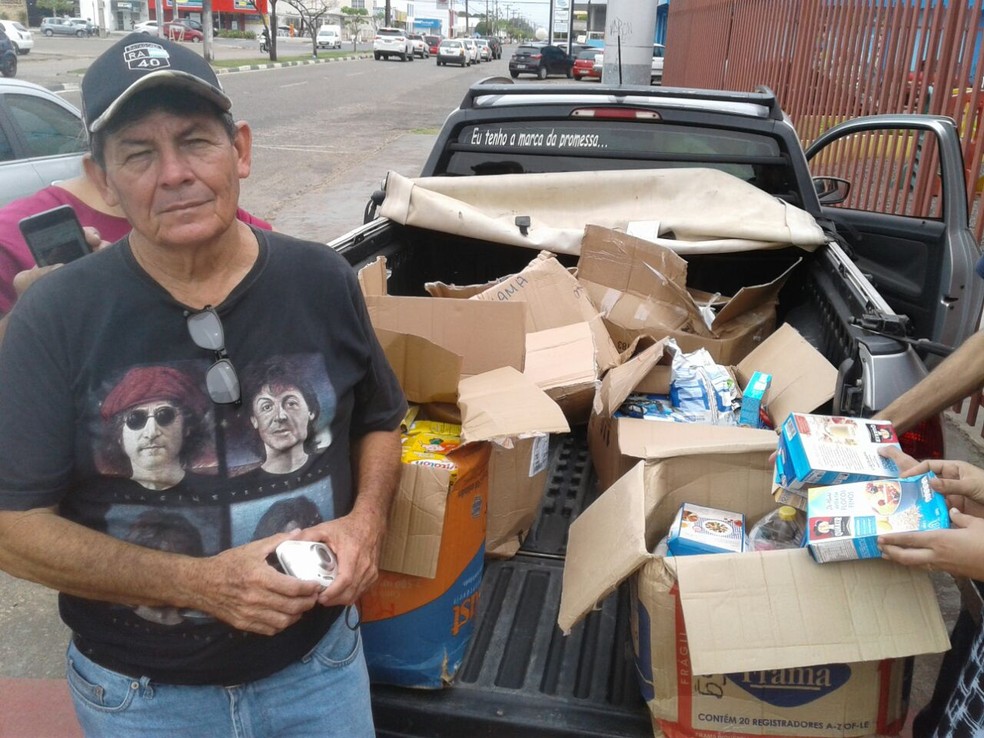 Professor viajou mais de 2 mil quilômetros para prestar solidariedade aos venezuelanos (Foto: Alex Melo/Arquivo pessoal)