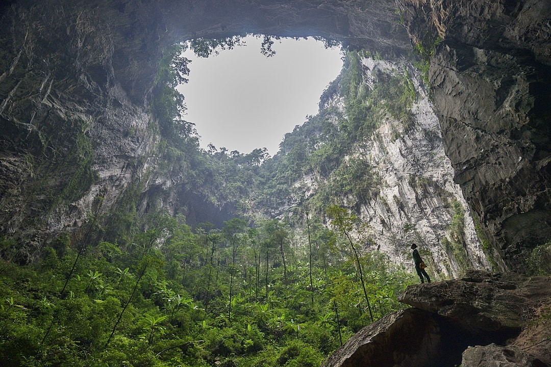 Sơn Đoòng fica no Parque Nacional Phong Nha-Kẻ Bàng, centro do Vietnã (Foto: Wikimedia Commons )