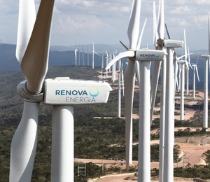 Turbinas de geração de energia eólica da Renova Energia (Foto: Divulgação)