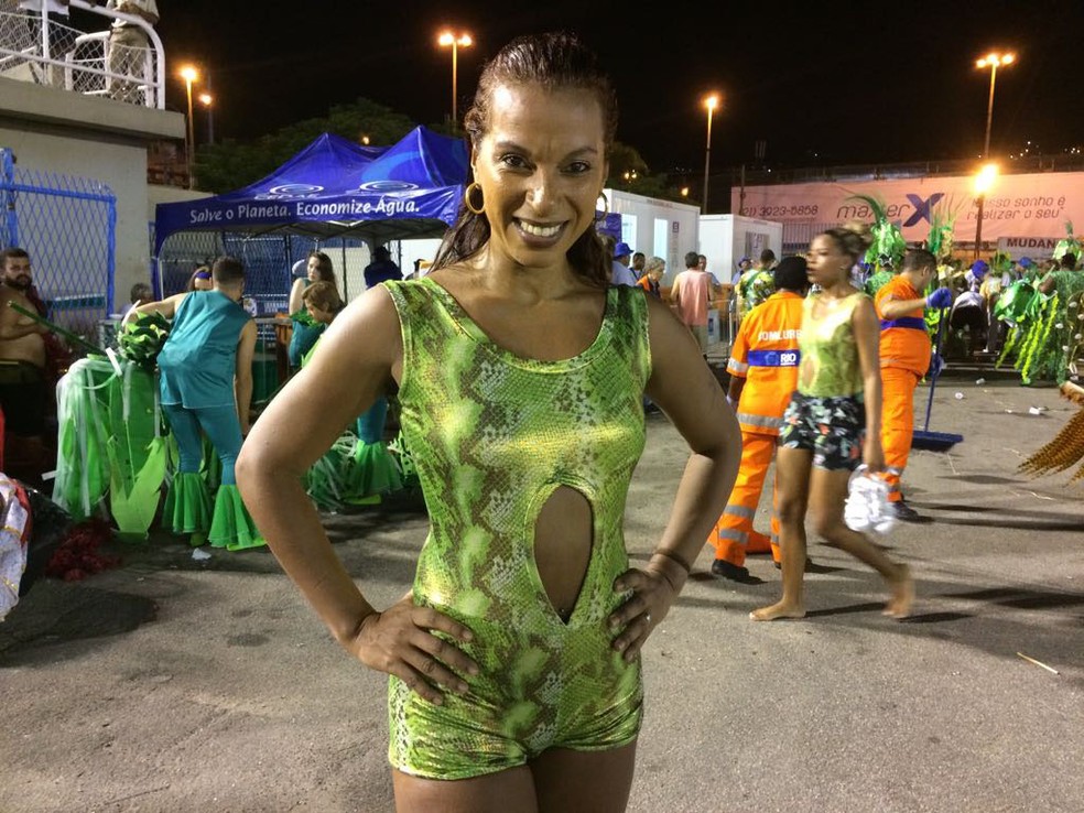 Cristiane Félix, passista da Império da Tijuca há quatro anos. (Foto: Cristina Boeckel/ G1)