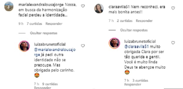 Luiza Brunet rebate críticas (Foto: Reprodução/Instagram)