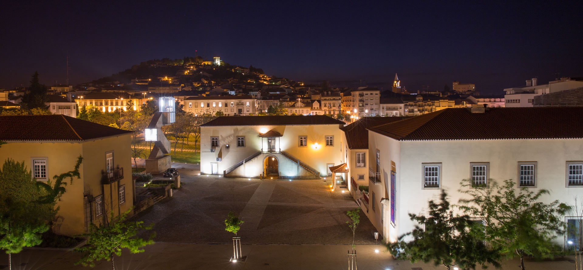 O centro de Castelo Branco, cidade do interior de Portugal
