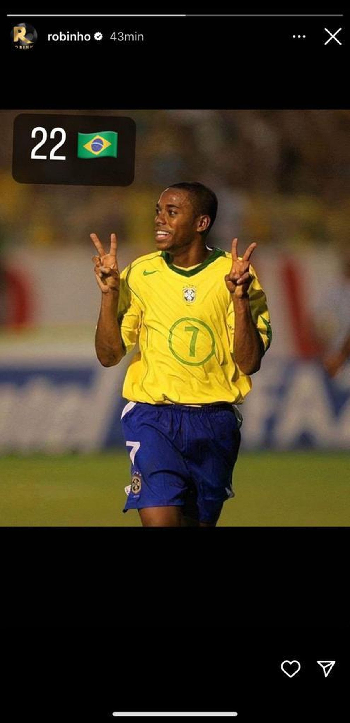 Condenado por estupro, Robinho 'reaparece' para declarar apoio a Bolsonaro na eleição