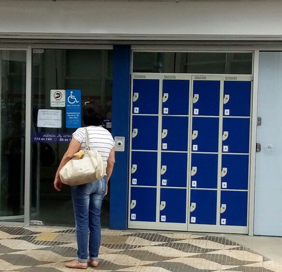Guarda Volumes Do Lado De Fora De Agencia Bancaria Preocupa Clientes No Interior De Sao Paulo Itapetininga E Regiao G1