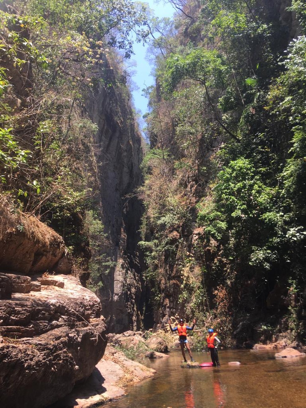 Cachoeira do Dragão, na Chapada dos Veadeiros (GO) — Foto: Rodney Silveira/Arquivo pessoal