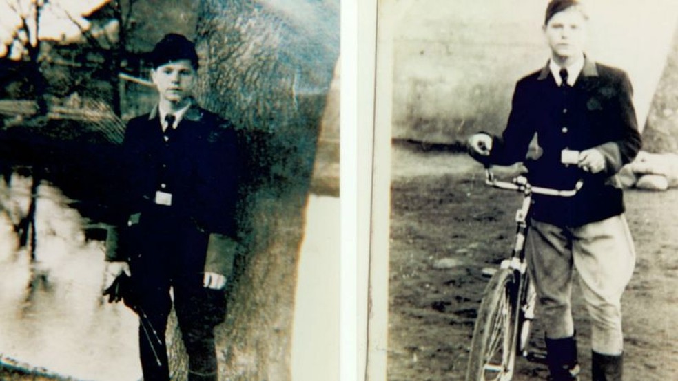 Chrzanowski contava a seus enteados histórias bastante sinistras sobre a guerra — Foto: Arquivo pessoal/BBC