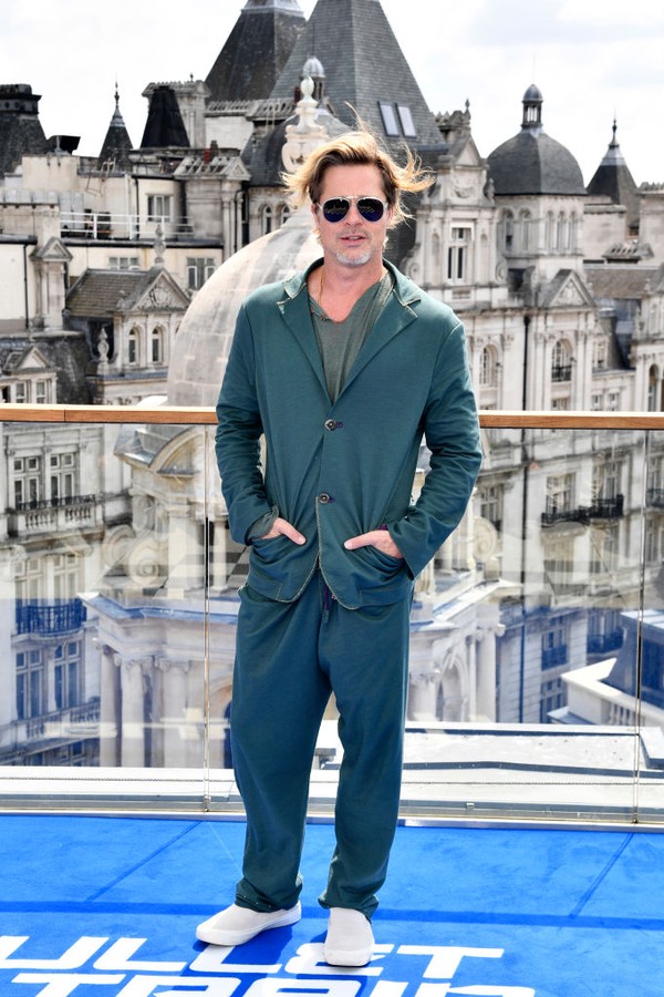 LONDON, ENGLAND - JULY 20: Brad Pitt attends the "Bullet Train" Photocall at The Corinthia Hotel on July 20, 2022 in London, England. (Photo by Gareth Cattermole/Getty Images) (Foto: Gareth Cattermole/Getty Images)