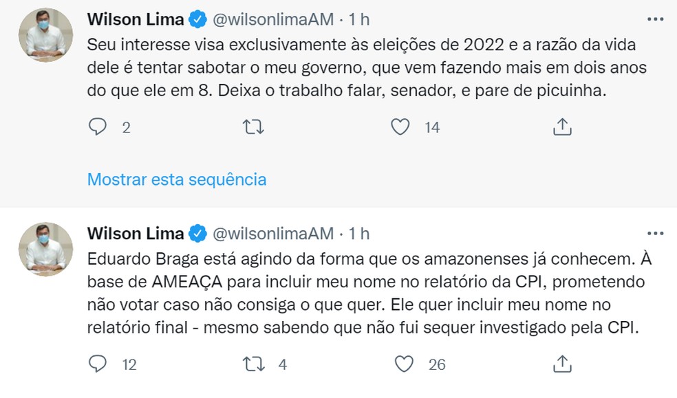 Incluído no relatório da CPI, governador vê interesse político