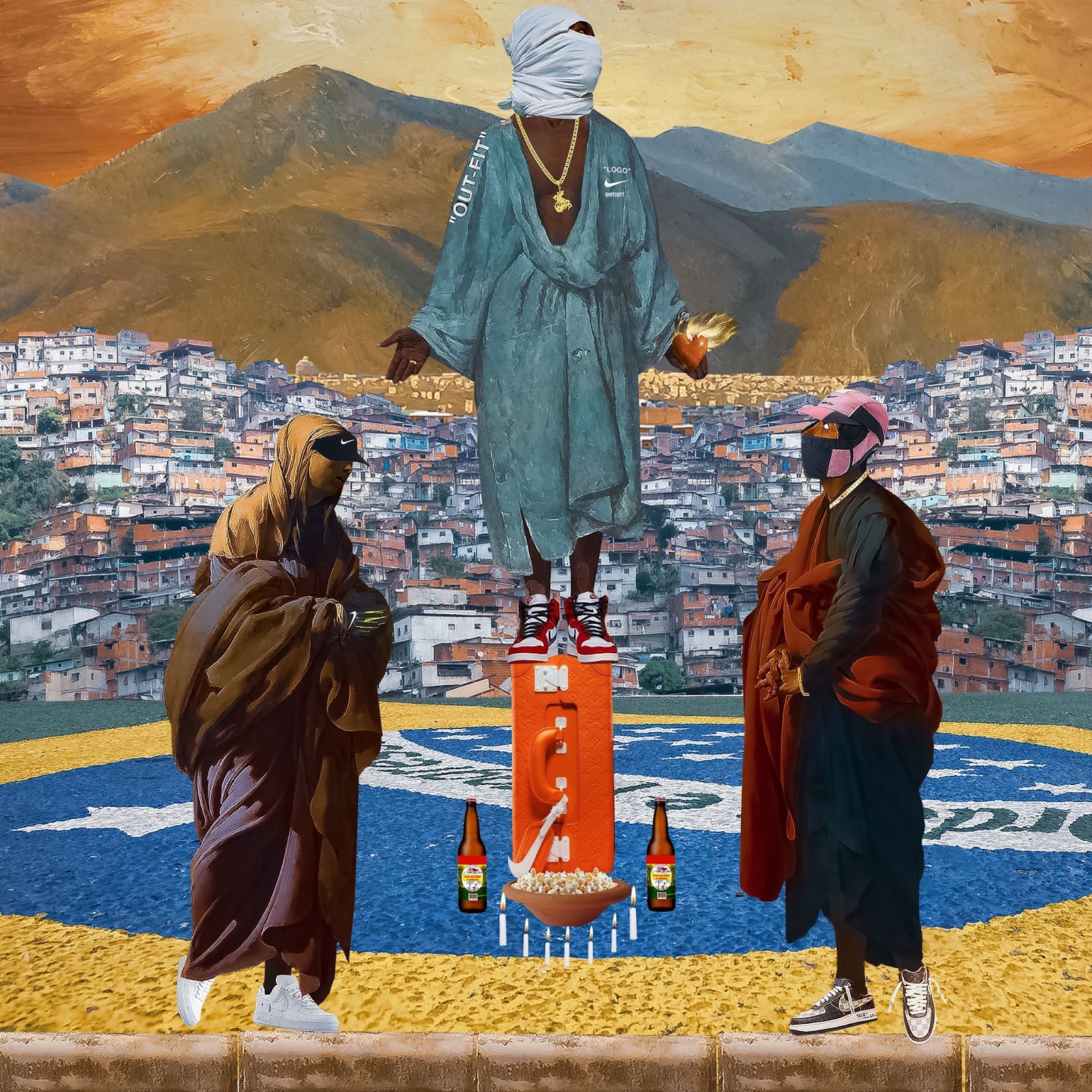 Marcelo D2 apresenta a capa do single 'Povo de fé', criada pelo artista carioca Hebert Deff