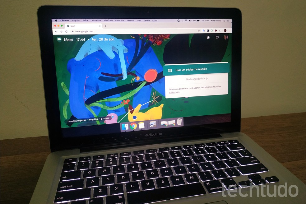 Google Meet: ferramenta para videoconferência está liberada de graça — Foto: Aline Batista/TechTudo