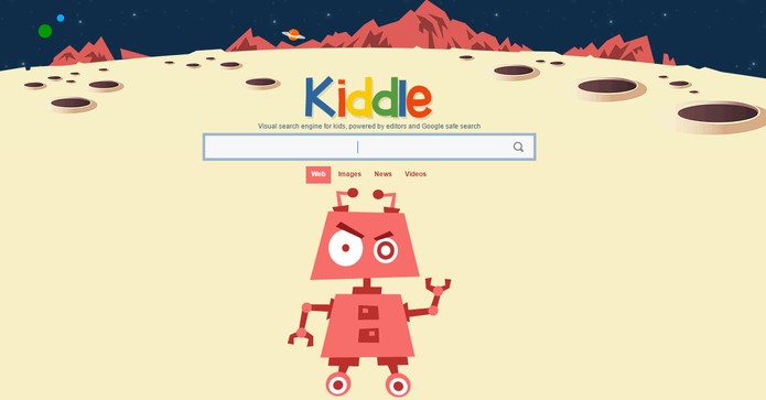 Site Kiddle tem interface colorida e permite filtrar resultados para crianças (Foto: Reprodução/Barbara Mannara)