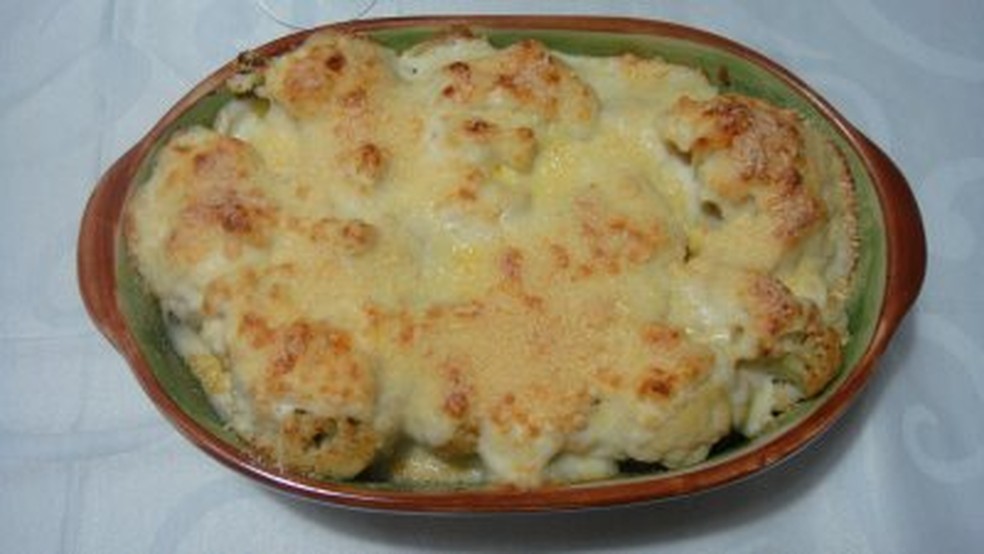 Couve Flor Gratinada Creme De Leite - Últimas Flores