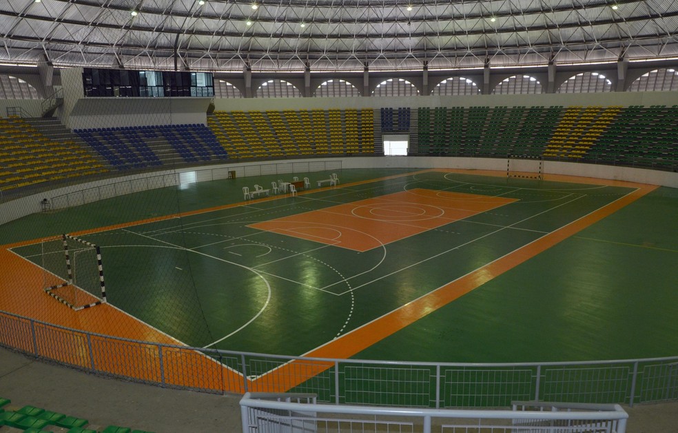 Quadra do Ginásio Ronaldão, em João Pessoa — Foto: Divulgação / Secom